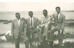 With A.aal Abdella, Osman Hassan and Ahmed Osman, Alexandria- Egypt- 1955
