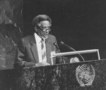 Addressing the general assembly of the United Nations - 1988 - New York